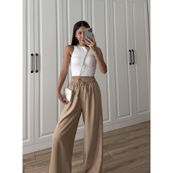 Dania Premium Cappuccino Tensel Palazzo Pantolon