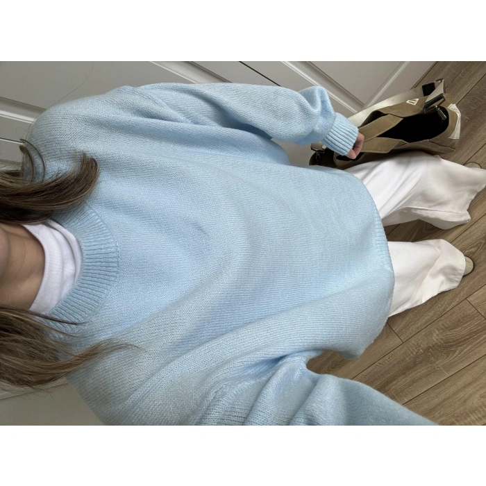 Golden Oversize Bebe Mavi Triko Kazak