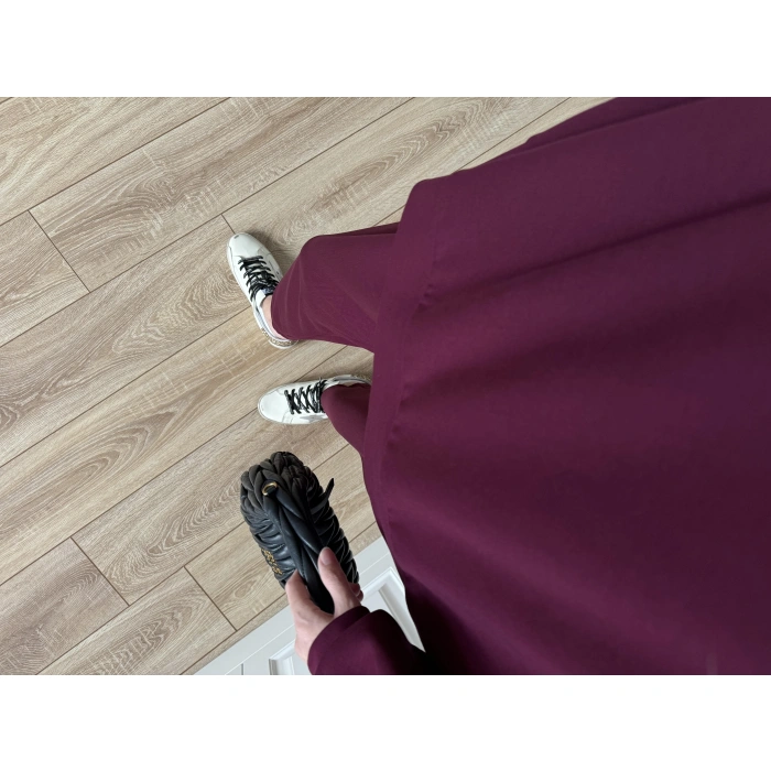 Oysh Kumaş Oversize Bordo Spor Takım