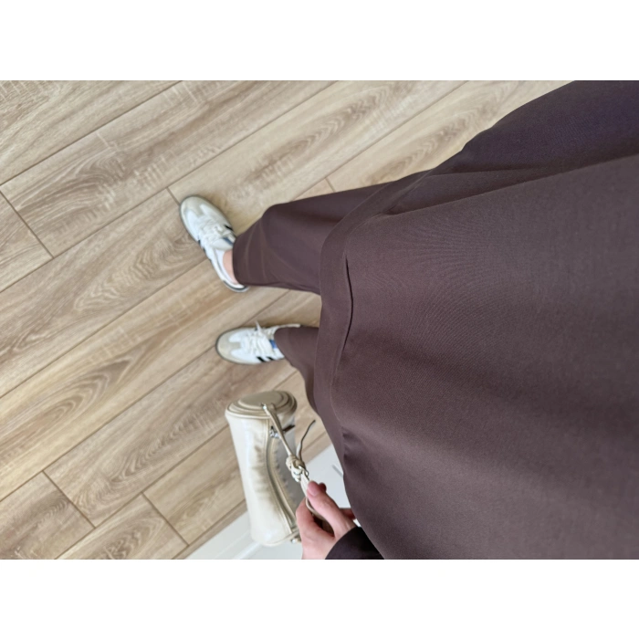 Oysh Kumaş Oversize Kahve Spor Takım