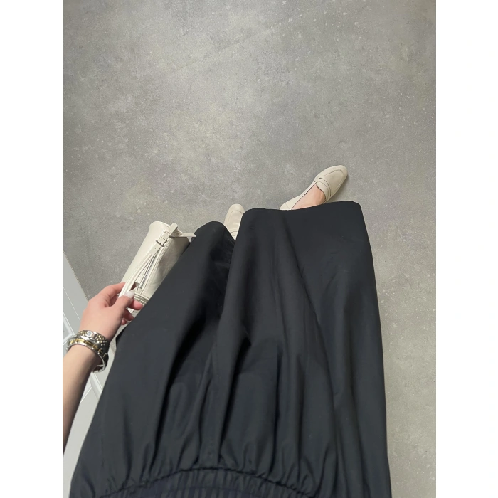 Poplin Kumaş Premium Siyah Etek