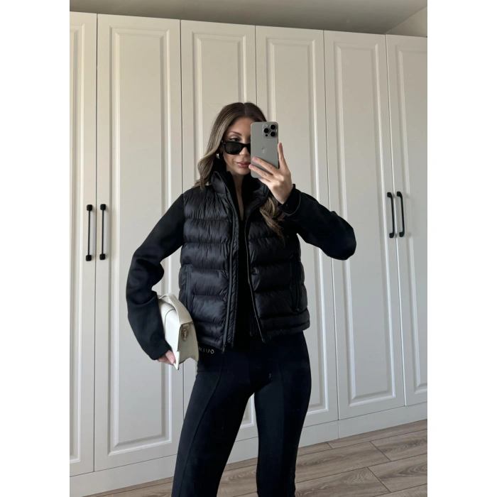 Range Siyah Astarlı Şişme Mont