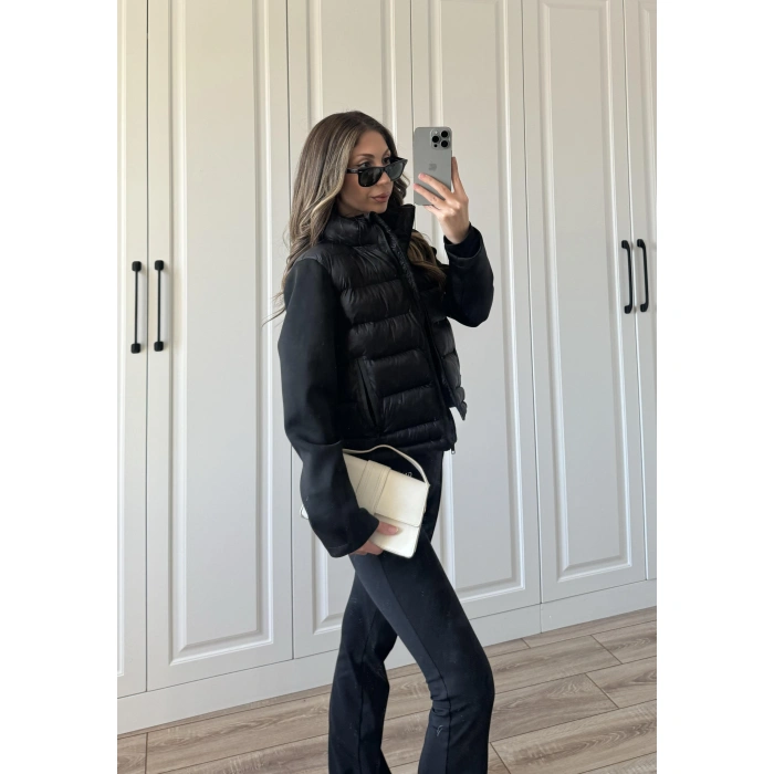 Range Siyah Astarlı Şişme Mont