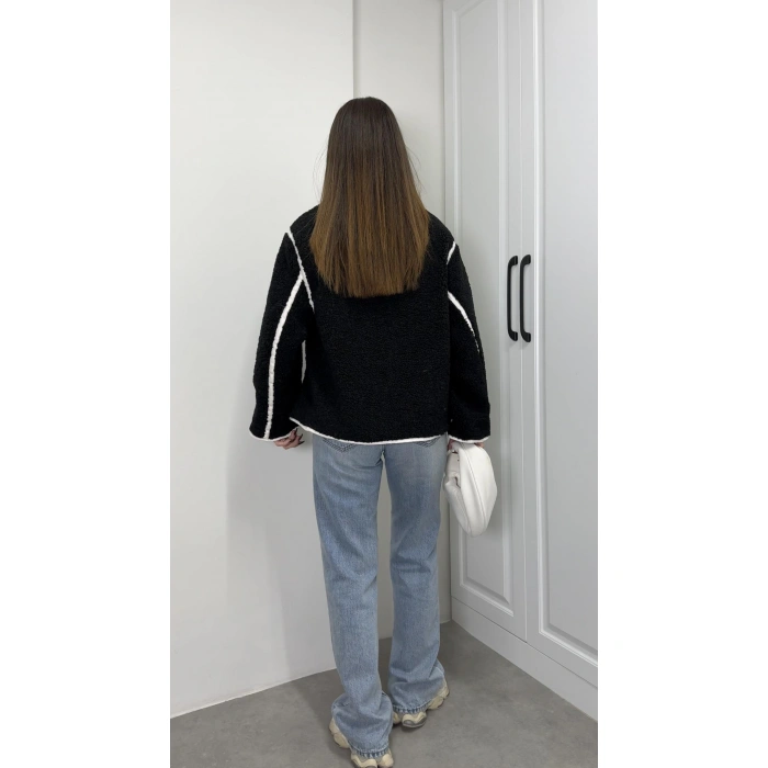 Zr Model Nova Siyah Peluş Mont