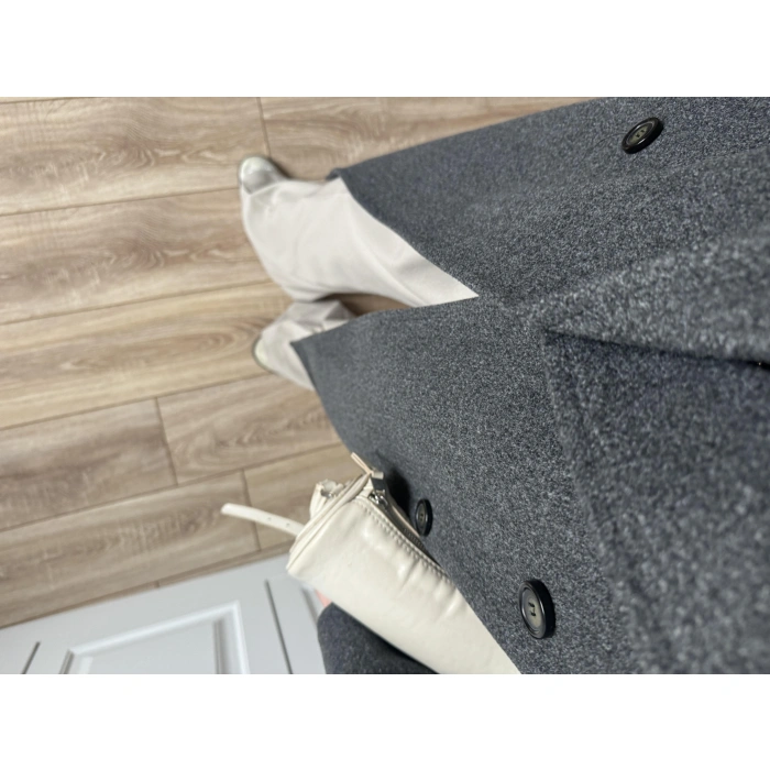 Zr Model Oversize Antrasit Kaşe Kaban