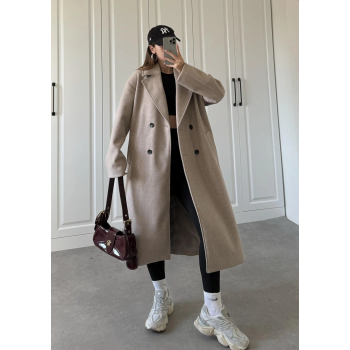 Zr Model Oversize Vizon Kaşe Kaban