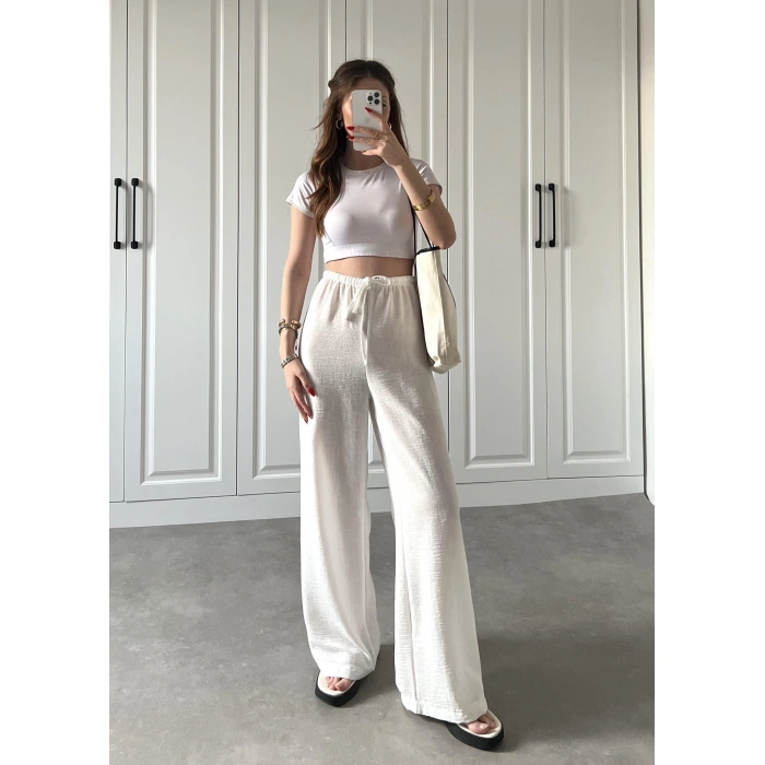 Zr Model Pinterest Beyaz Keten Pantolon