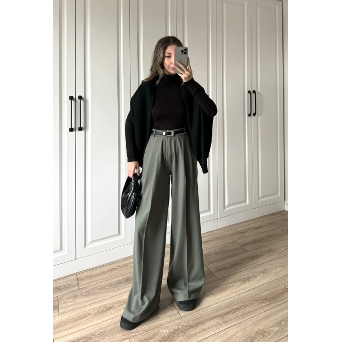 ZR Model Premium Haki Kumaş Pantolon