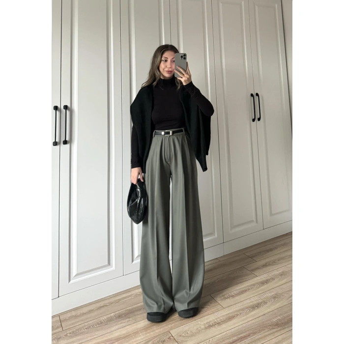 ZR Model Premium Haki Kumaş Pantolon