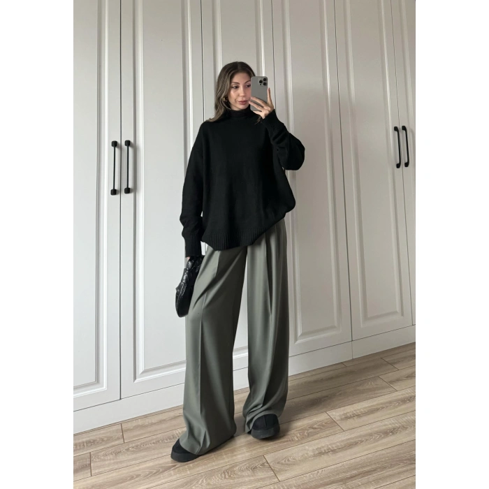 ZR Model Premium Haki Kumaş Pantolon