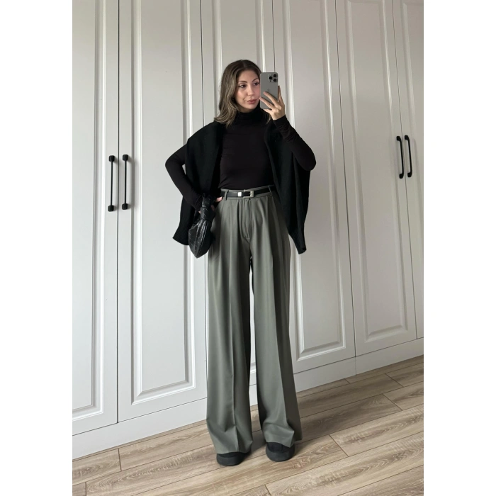 ZR Model Premium Haki Kumaş Pantolon