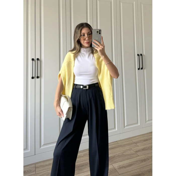 ZR Model Premium Lacivert Kumaş Pantolon