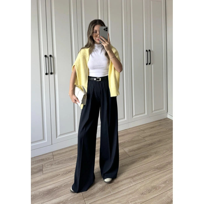 ZR Model Premium Lacivert Kumaş Pantolon