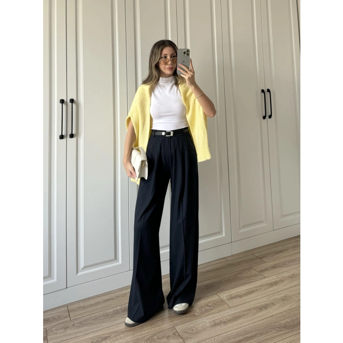 ZR Model Premium Lacivert Kumaş Pantolon