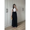 Anvelop Keten Uzun Siyah Etek