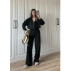 Çift Fermuarlı Siyah Spor Model Takım