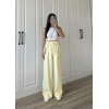 Dania Premium Sarı Tensel Palazzo Pantolon
