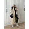 Ekstra Oversize Premium Taş Trençkot