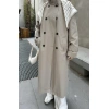 Fularlı Oversize Premium Taş Trençkot