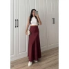 Maxi Boy Bordo Saten Etek