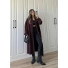 Pinterest Bordo Uzun Triko Hırka