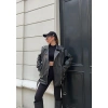 Zr Model Siyah Biker Deri Ceket
