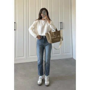 Koyu Mavi Straight Fit Jean