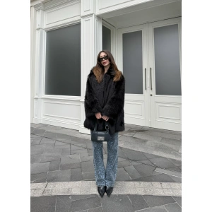 Mavi Leopar Ekstra Yüksekbel Palazzo Jean