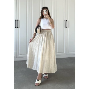 Taş Krinkıl Gofre Astarlı Etek