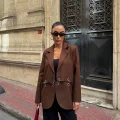 Kadın Çengel Detaylı Blazer Ceket