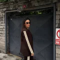 Kadın Yan Şerit Detaylı Oversize Blazer & Palazzo Takım