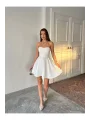 Kadın Straplez Mini Elbise
