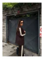 Kadın Yan Şerit Detaylı Oversize Blazer & Palazzo Takım