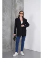 Kadın Oversize Tek Düğmeli Vatkalı Blazer Ceket