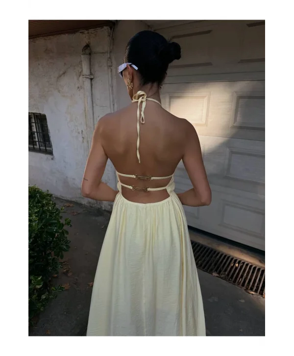 Kadın Örgülü Müslin Elbise