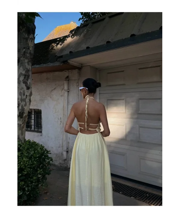 Kadın Örgülü Müslin Elbise