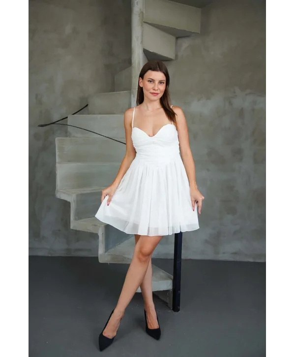 Kadın Tül Mini Elbise