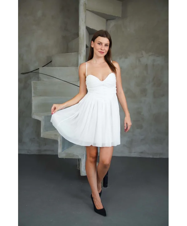 Kadın Tül Mini Elbise