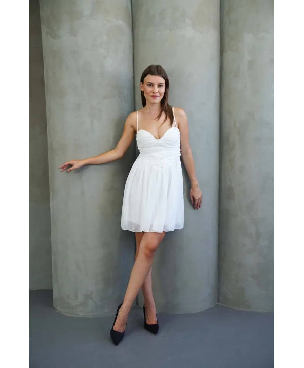 Kadın Tül Mini Elbise