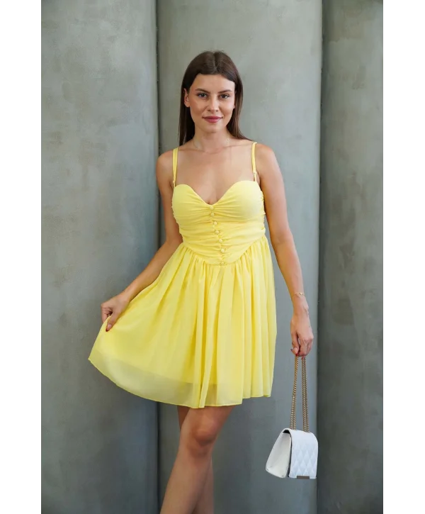 Kadın Tül Mini Elbise