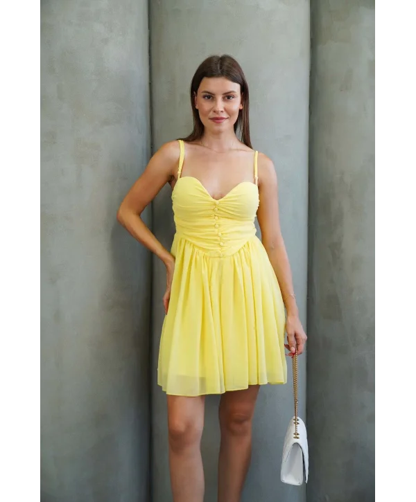 Kadın Tül Mini Elbise