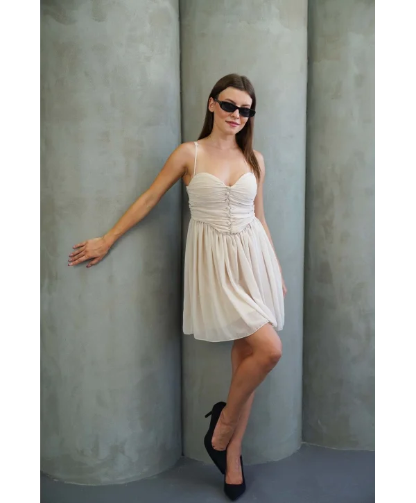 Kadın Tül Mini Elbise