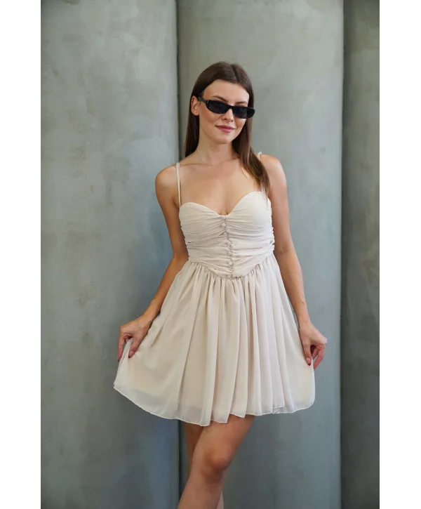 Kadın Tül Mini Elbise