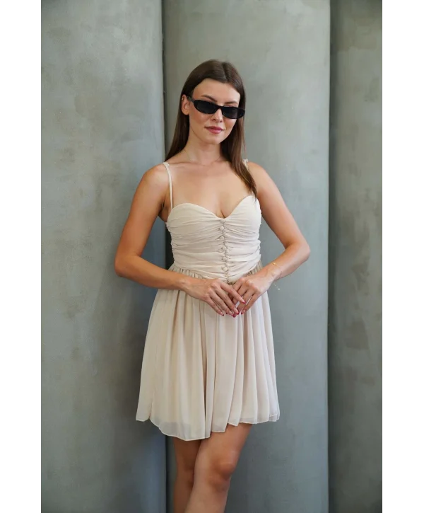 Kadın Tül Mini Elbise