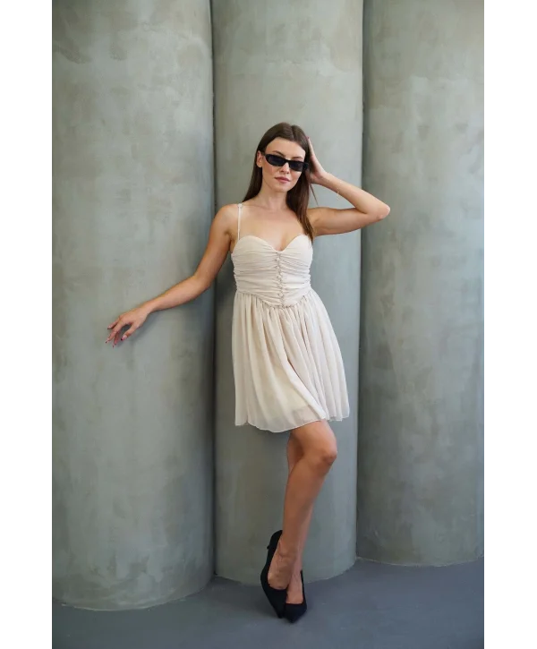 Kadın Tül Mini Elbise