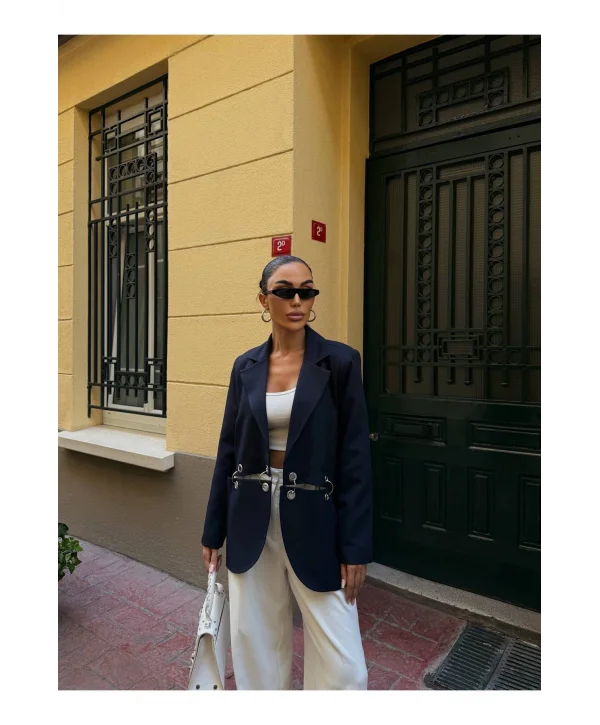 Kadın Çengel Detaylı Blazer Ceket