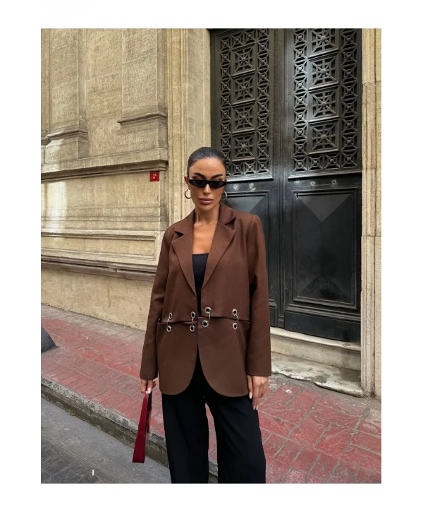 Kadın Çengel Detaylı Blazer Ceket