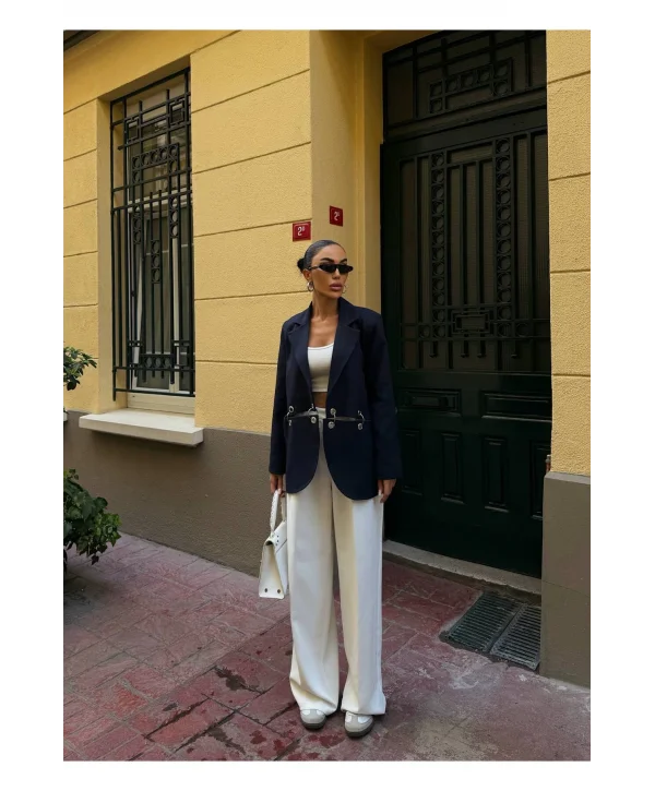 Kadın Çengel Detaylı Blazer Ceket