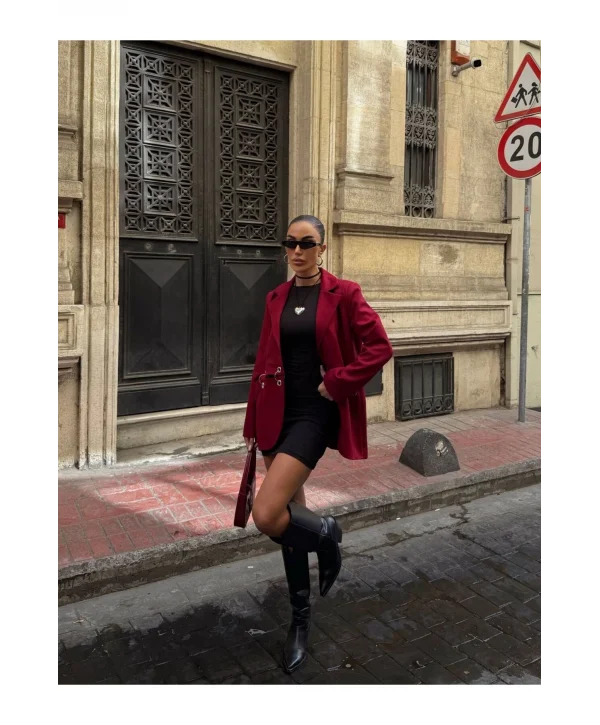 Kadın Çengel Detaylı Blazer Ceket