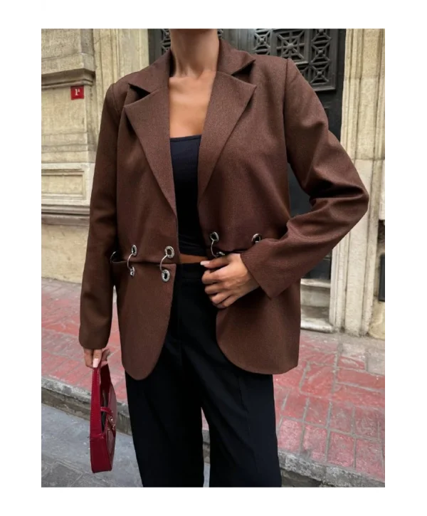 Kadın Çengel Detaylı Blazer Ceket